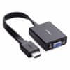 Ugreen konverter HDMI na VGA + 3.5mm Audio + MicroUSB, crni