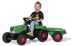 Rolly Toys traktor na pedale Rolly Kid s prikolocom - zelenoj