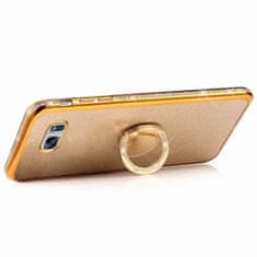Maska Ring za Samsung Galaxy S10e G970, silikonska, zlatna sa šljokicama