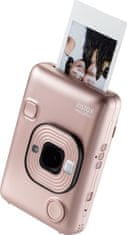 FujiFilm polaroidni fotoaparat Instax Mini LiPlay Stone White, zlatni