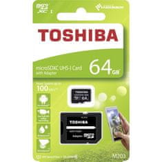 TOSHIBA M203 microSDHC memorijska kartica od 64 GB, adapter