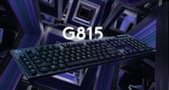 Logitech G815, LIGHTSYNC RGB, GL Tactile, USB gaming tipkovnica, US - HR g.