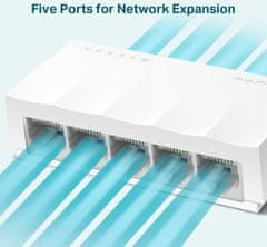 TP-Link LS1005 mrežni prekidač, 5 konektora