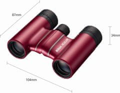 Nikon dalekozor 8×21 T02 Aculon Red (BAA860WF), crvena