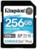 Kingston Canvas Go! Plus SD memorijska kartica, 256 GB