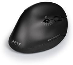 Port Designs miš, bežični, punjivi, crni (900706)