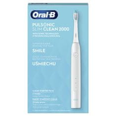 Oral-B Slim Clean 2000 White sonična električna četkica za zube