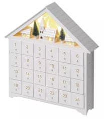 EMOS LED adventski kalendar , 33x35 cm, 2x AA, unutarnji, toplo bijela B