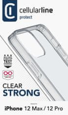 CellularLine Clear Duo maska za iPhone 12/12 Pro, transparentna