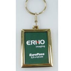 Erno Privjesak za ključeve Asti Pass s okvirom za fotografije, 3,5 x 4,5 cm, pozlaćen