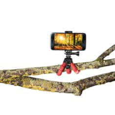 Hama Flex mini postolje za fotografije za pametni telefon / GoPro, 14 cm, crveno