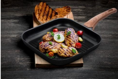 Black Line grill tava, 28 cm