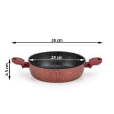 Rosmarino Lava Stone Grape tava s dvije ručke, 24 cm