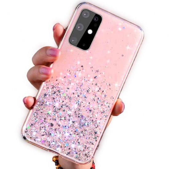 Sparkle maskica za Samsung Galaxy S20 FE, ružičasta sa šljokicama