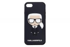 Karl Lagerfeld maskica za iPhone 7 / 8 / SE 2 (2020) Double Layer Karl Glitter, staklena, crna