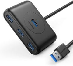 Ugreen USB 4-Port Hub, 3.0, crni, 1 m