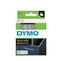 Dymo D1 45020 traka, 12 mm x 7m, bijela / prozirna