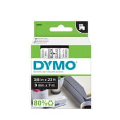 Dymo D1 409100 traka, 9 mm x 7 m, crna / prozirna