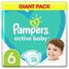 Pampers pelene Active Baby 6 Extra Large (13-18 kg) 56 kom