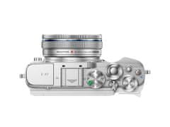 Olympus E-P7 kamera + 14-42 Pancake Zoom Kit White/Silver (V205111WE000)