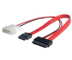 AK-CA-45 adapter s kablom slim SATA (ž), data SATA (ž), MOLEX (m), 15 cm