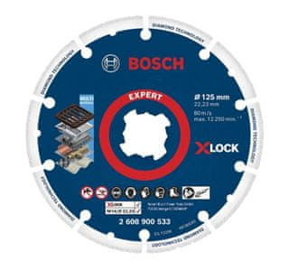  X-Lock dijamantna ploča za metal, 125 x 22,23 mm (2608900533)