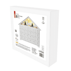 EMOS LED adventski kalendar , 33x35 cm, 2x AA, unutarnji, toplo bijela B