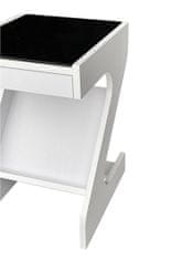 Clare klupski stol, bijelo-crni