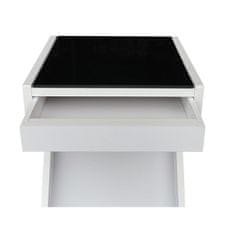 Clare klupski stol, bijelo-crni