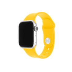 FIXED Set remena za pametni sat Apple Watch, silikonski, 42/44/45 mm, žuta (FIXSST-434-YL))