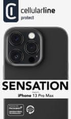 CellularLine Sensation maskica za Apple iPhone 13 Pro Max, silikonska, crna (SENSATIONIPH13PRMK)
