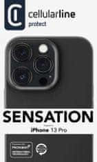 CellularLine Sensation maskica za Apple iPhone 13 Pro, silikonska, crna (SENSATIONIPH13PROK)
