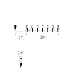 EMOS 500 LED lanac - 50m, topla bijela, timer