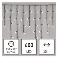 EMOS LED lampice s programima, stalaktiti, 10 m, hladna bijela