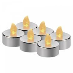 EMOS LED dekoracija - 6x čajna svjetiljka, srebrna, 6x CR2032, unutarnja, vintage