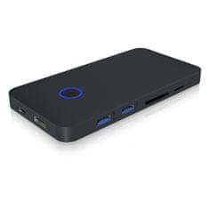 IcyBox IB-DK2108M-C priključna stanica, 8 u 1, USB-C, PowerDelivery do 100 W