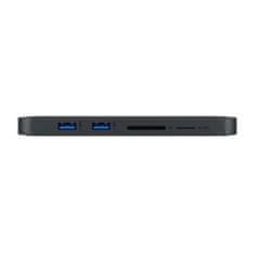 IcyBox IB-DK2108M-C priključna stanica, 8 u 1, USB-C, PowerDelivery do 100 W