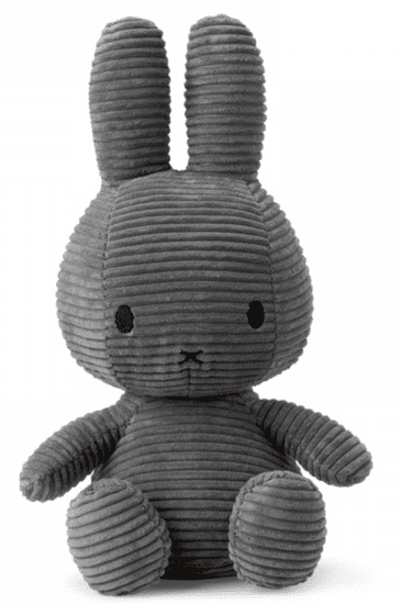 Bon Ton Toys Miffy Corduroy zeko mekana igračka, 33 cm, siva