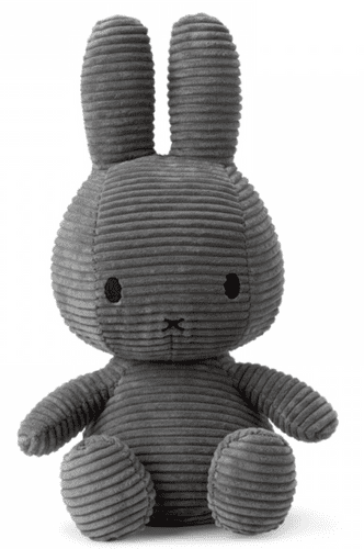  BON-TON-TOYS Miffy Corduroy zeko mekana igračka, 33 cm, siva 