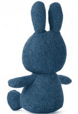 Bon Ton Toys Miffy Denim zeko mekana igračka, 23 cm, kaubojsko plava