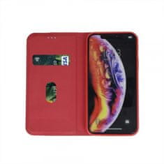 Onasi Moon maskica za Xiaomi Redmi Note 10 5G, preklopna, crvena