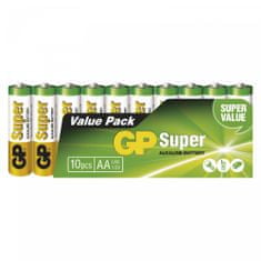 GP SUPER alkalne baterije, AA, LR6, 10 komada