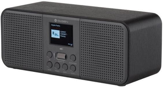 radio GoGEN DAB 800 BTC, Bluetooth, LCD ekran, DAB FM tuner za slušanje radija, ugrađeni zvučnici, izlaz za slušalice, mrežno napajanje