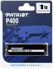 Patriot P400 SSD disk, 1 TB, M.2, NVMe, PCIe, Gen 4 (P400P1TBM28H)