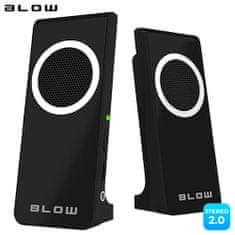 Blow MS-22 računalni zvučnici, 2.0 stereo, USB, crni (ZV-BL-PC-MS22-66373)
