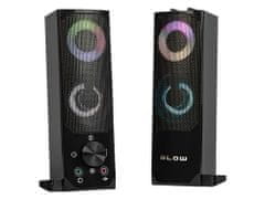 Blow MS-28 računalni zvučnici Soundbar, 2u1, 2.0 Stereo, USB, Bluetooth, RGB LED osvjetljenje, crni (ZV-BL-PC-MS28-66379)