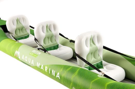  Aqua Marina Betta-475 Recreational Kayak, s veslom, na napuhavanje, 3 osobe, 15,7x31