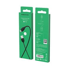 Borofone X19 podatkovni kabel, MicroUSB-USB, 1 m, 2.4 A, crni