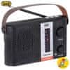 Trevi RA 7F25 prijenosni radio, FM/AW/SW, Bluetooth, MP3, USB, MicroSD, Solarno punjenje, punjiva baterija, crna (TRE-AVD-RA7F25-B)