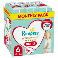 Pampers Premium Care hlače pelene, vel. 6 (93 komada)